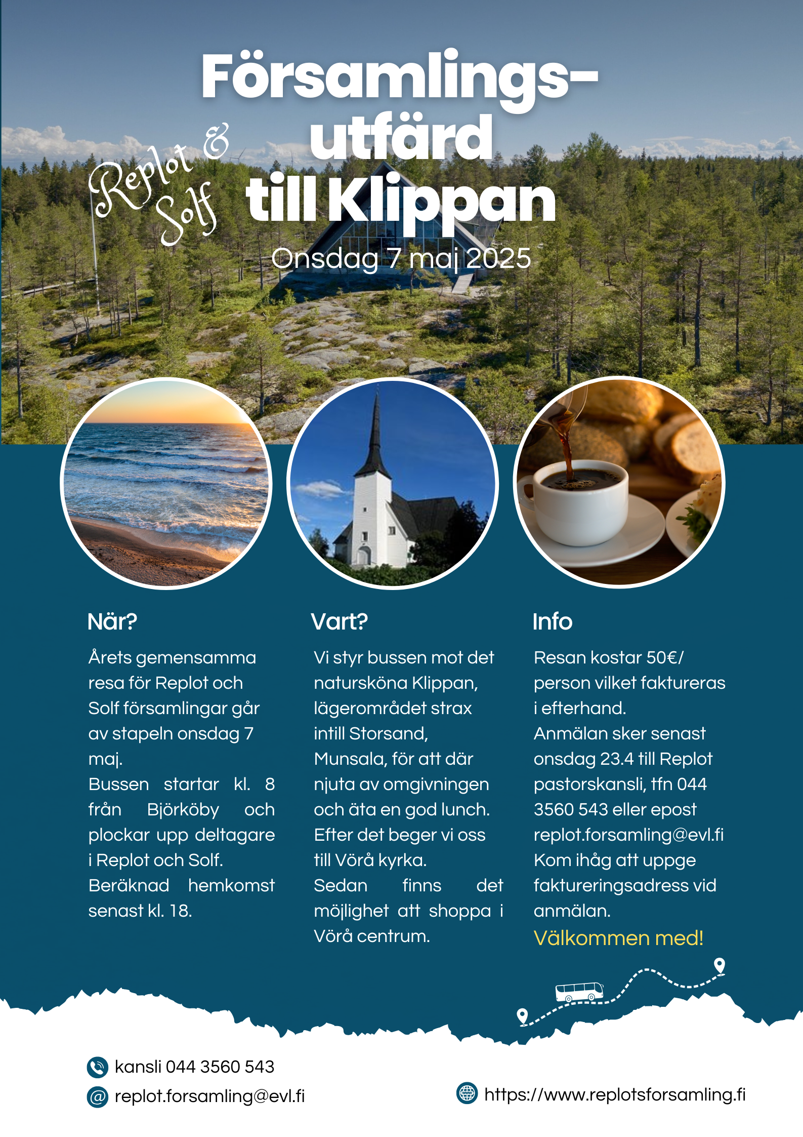 Församlingutfärd till Klippan Församlingsutfärd till Klippan 7.5.2025