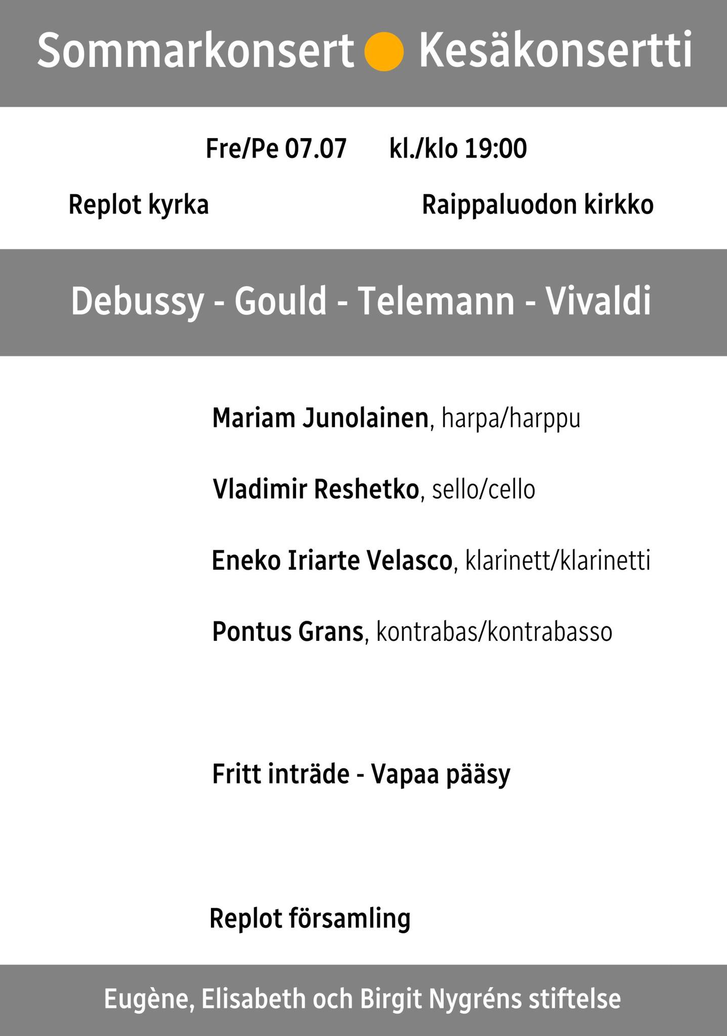 Sommarkonsert 7.7